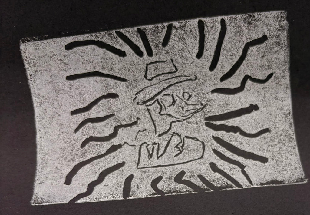 Duck Print on Paper